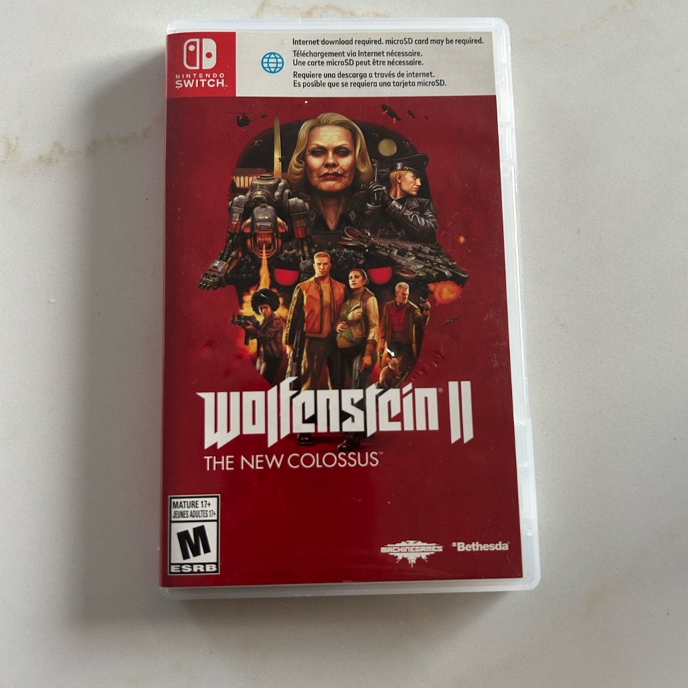 Nintendo switch Wolfenstein II Video Game